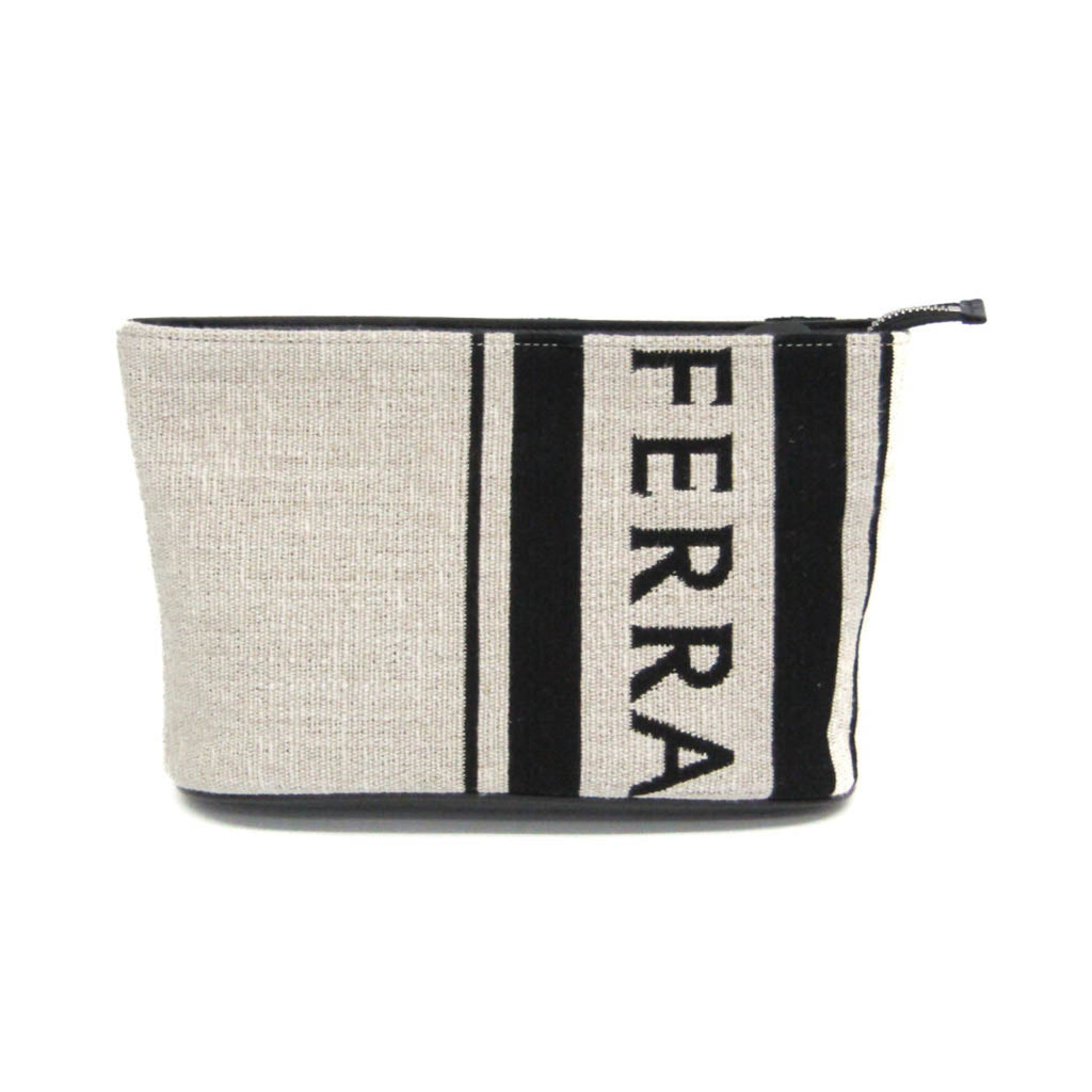 Salvatore Ferragamo Logo Pouch · Leather