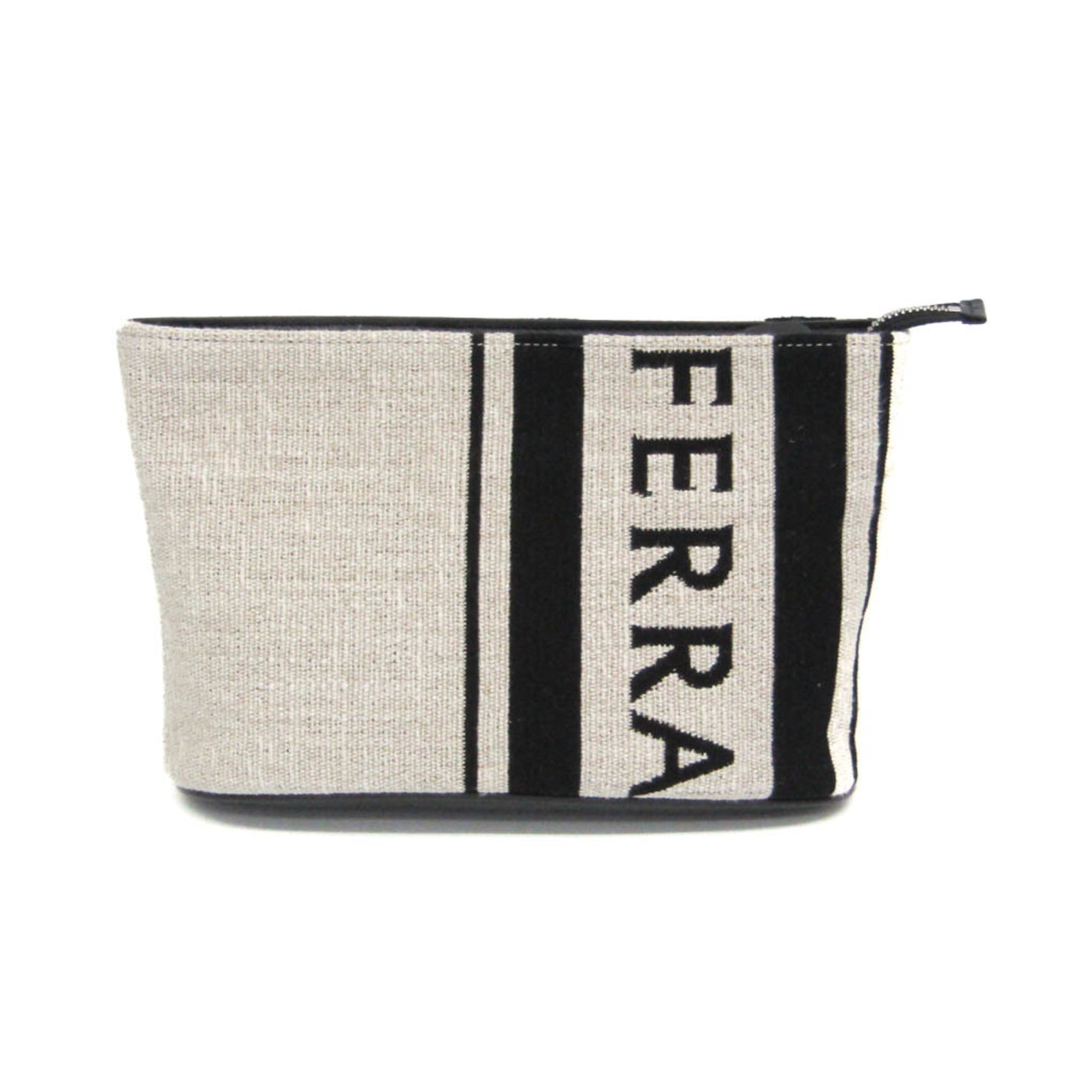 Salvatore Ferragamo Logo Pouch · Leather