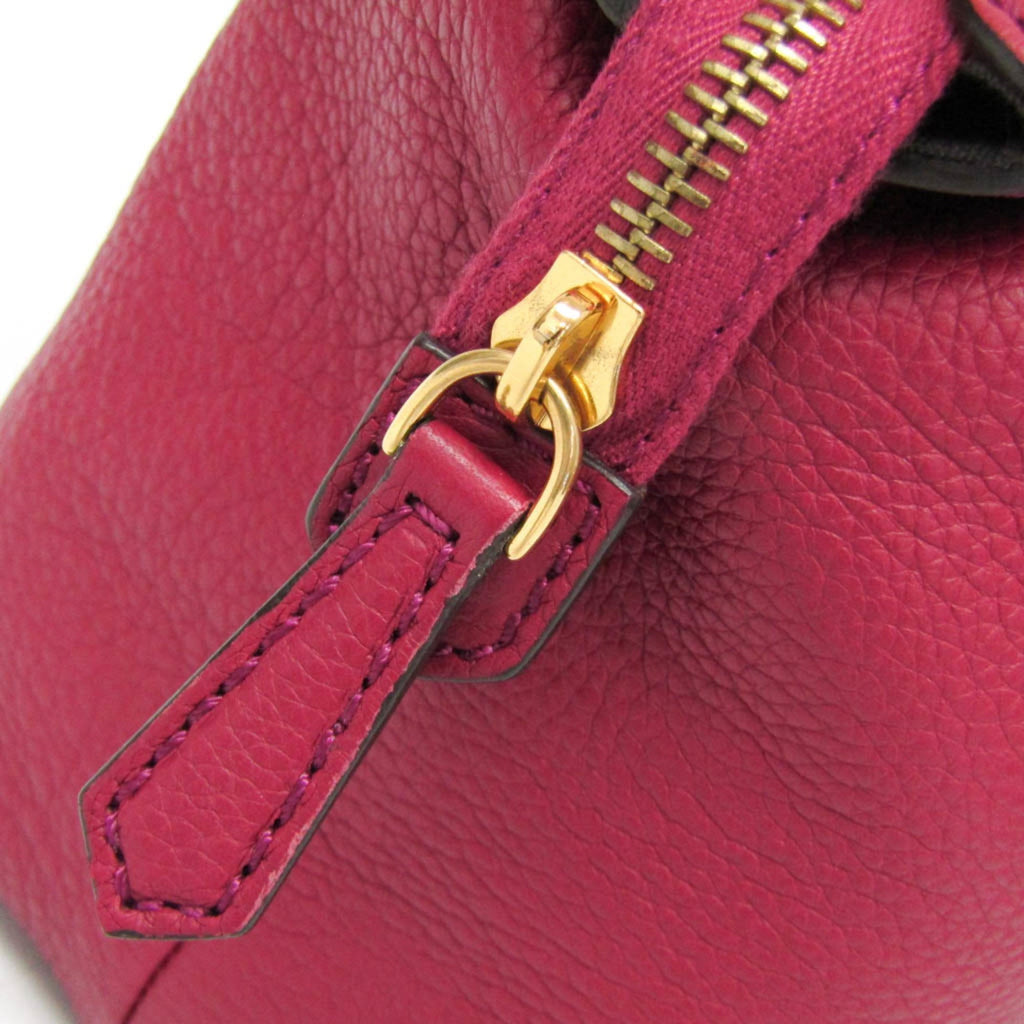 Fendi · Leather Handbag · Bordeaux
