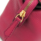 Fendi · Leather Handbag · Bordeaux