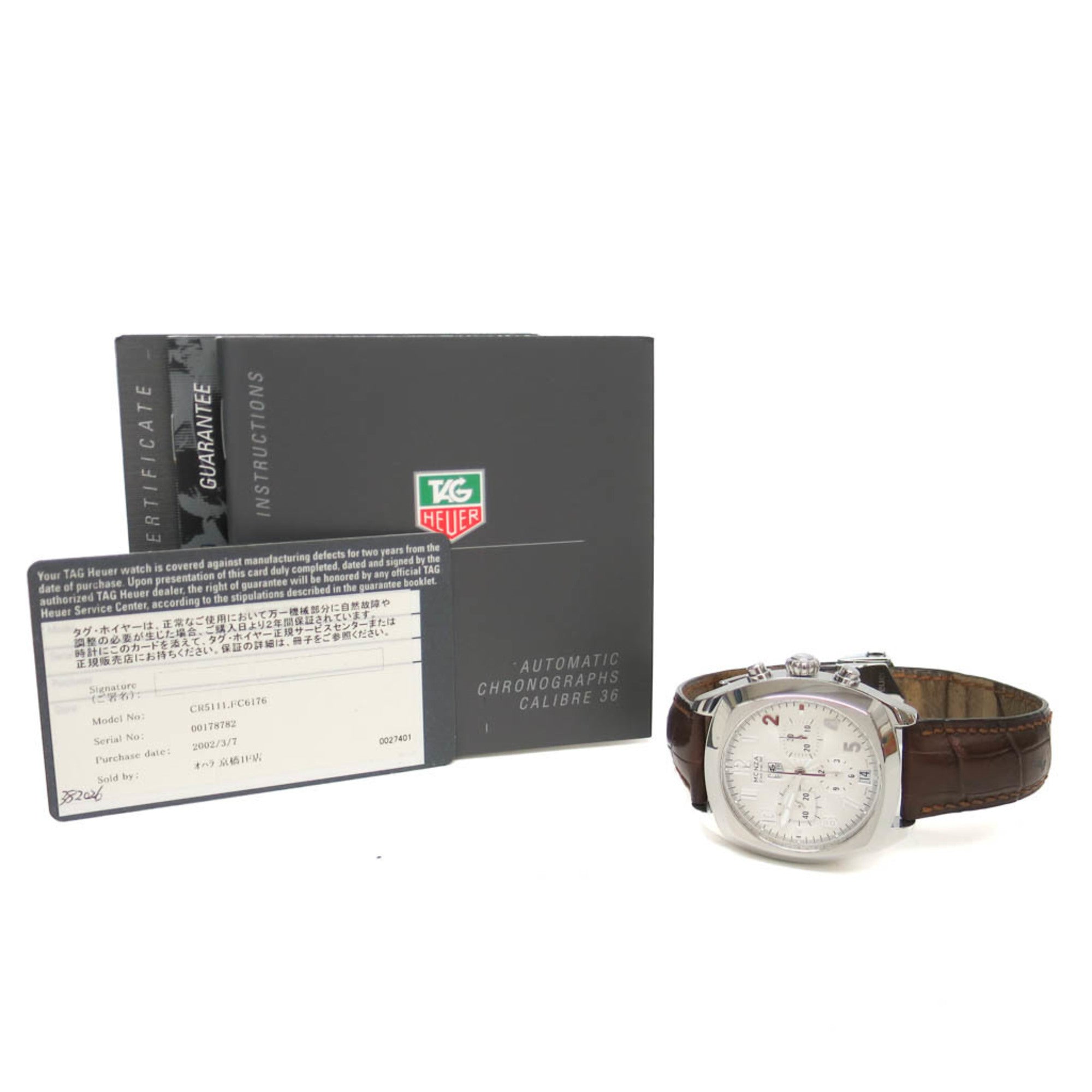 Tag Heuer Monza Calibre 36 · Steel · Automatic