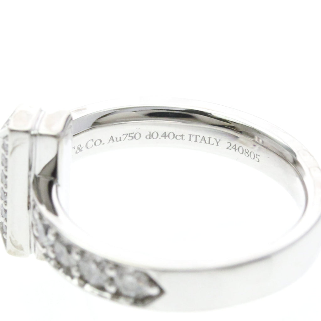 Tiffany T One · 18K White Gold · Diamond · Size 4.5 (EU 51.25)