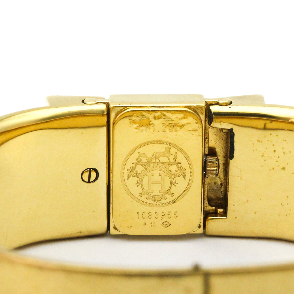 Hermès Loque · Gold Plated · Quartz
