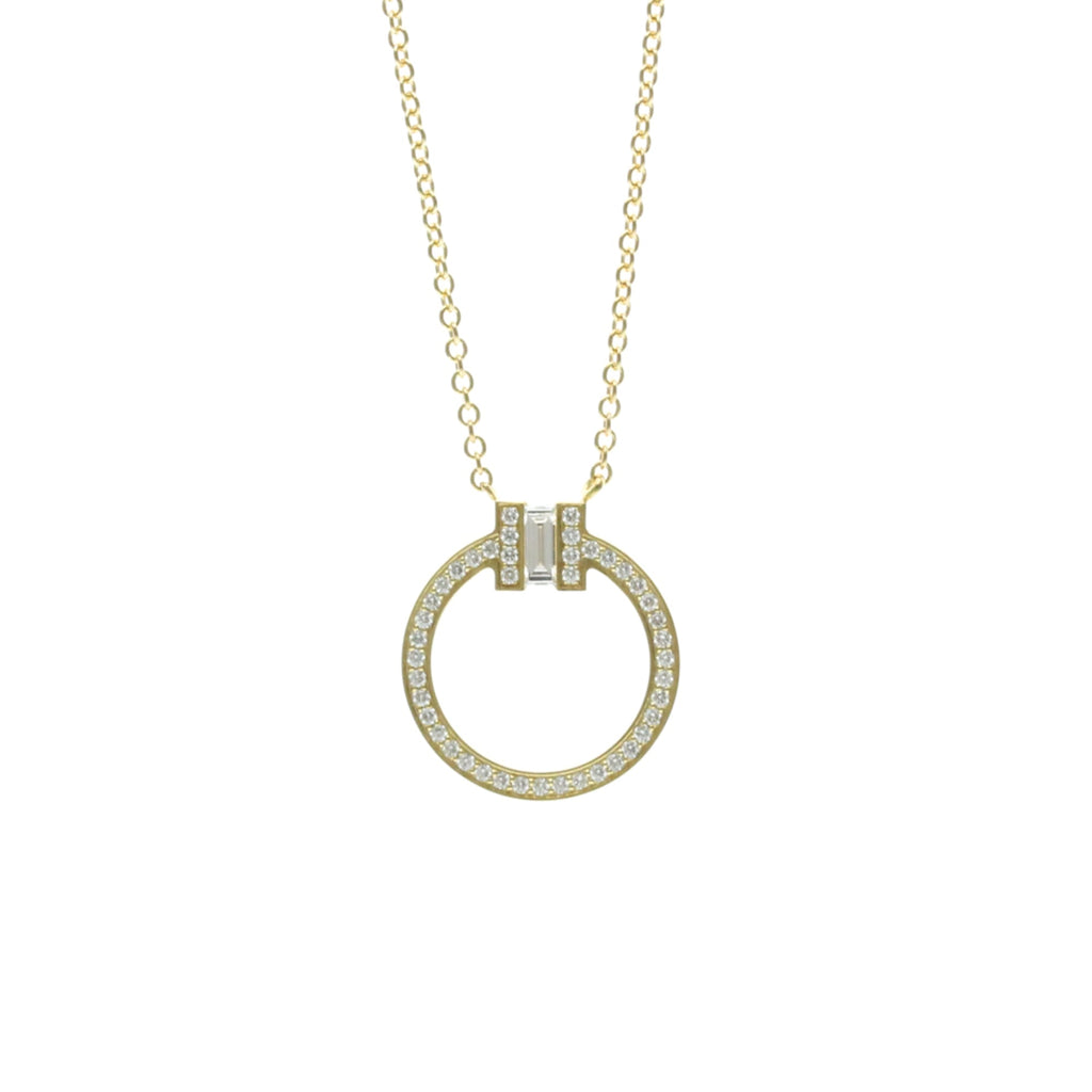 Tiffany T Circle · 18K Yellow Gold · Diamond