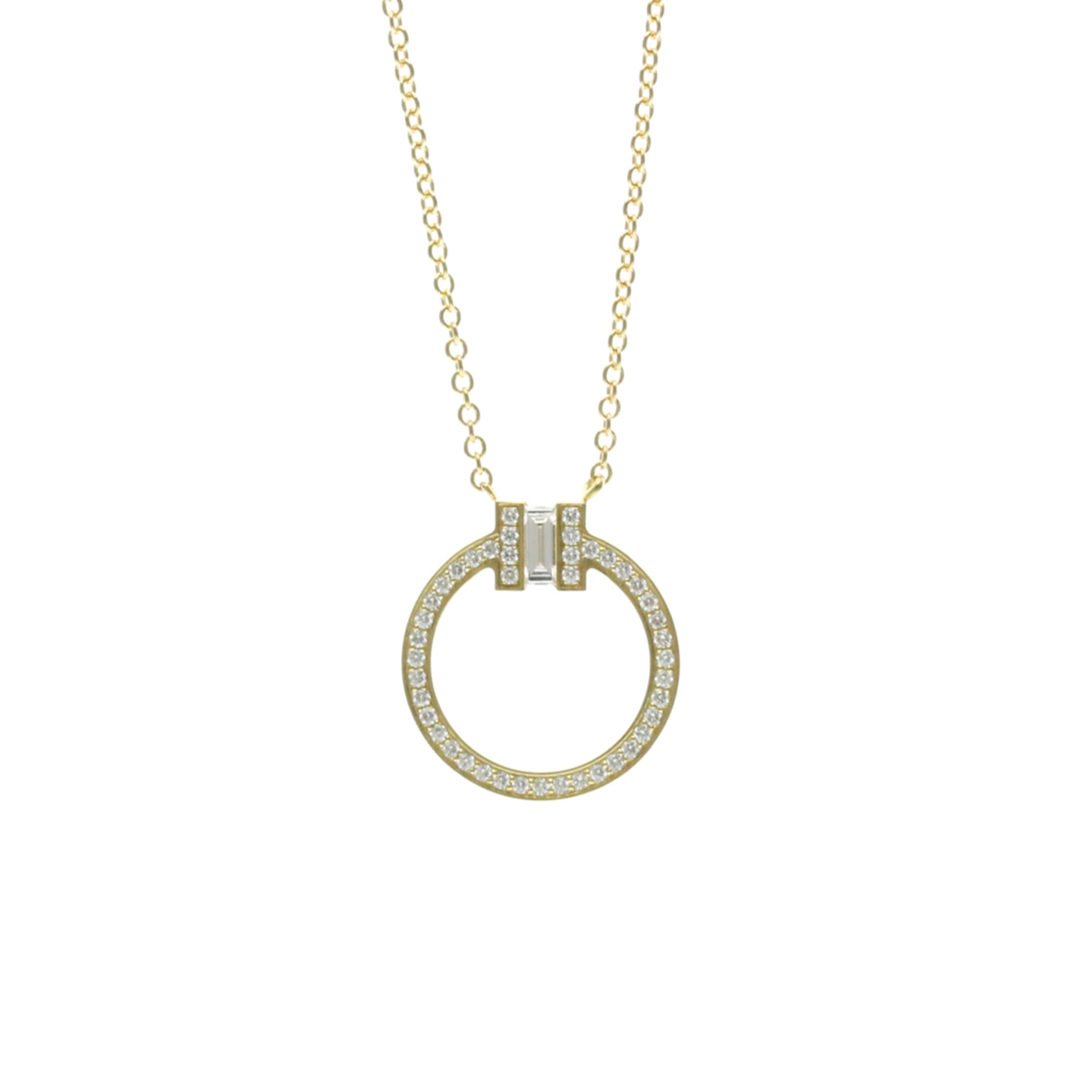 Tiffany T Circle · 18K Yellow Gold · Diamond