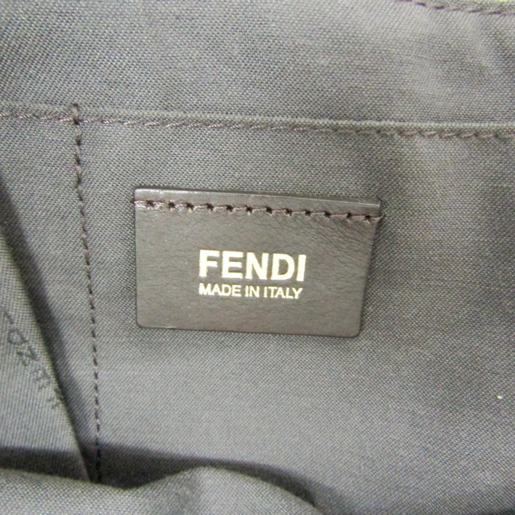 Fendi Zucchino · Canvas & Leather Tote