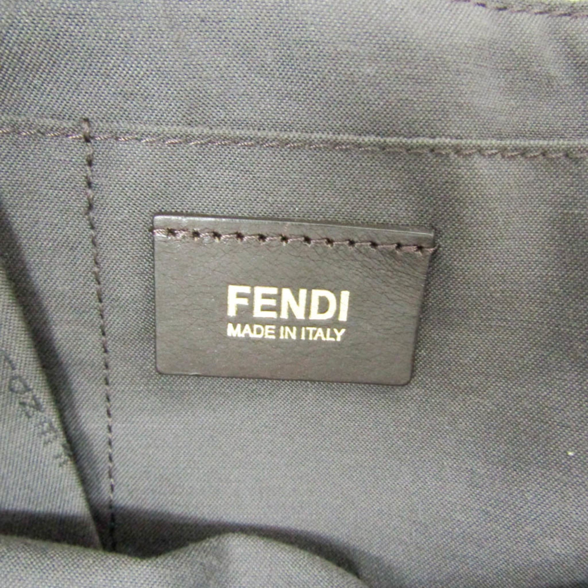 Fendi Zucchino · Canvas & Leather Tote