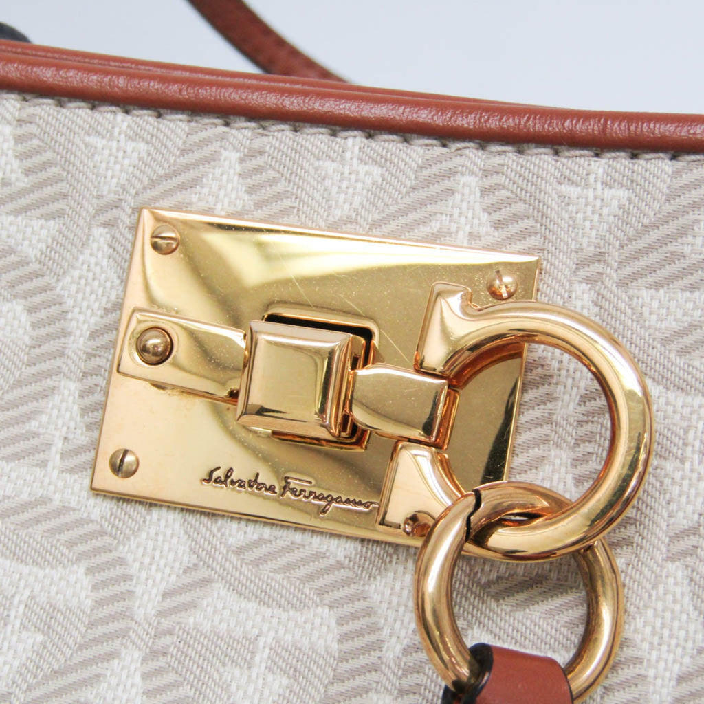 Salvatore Ferragamo Gancini · Canvas Tote