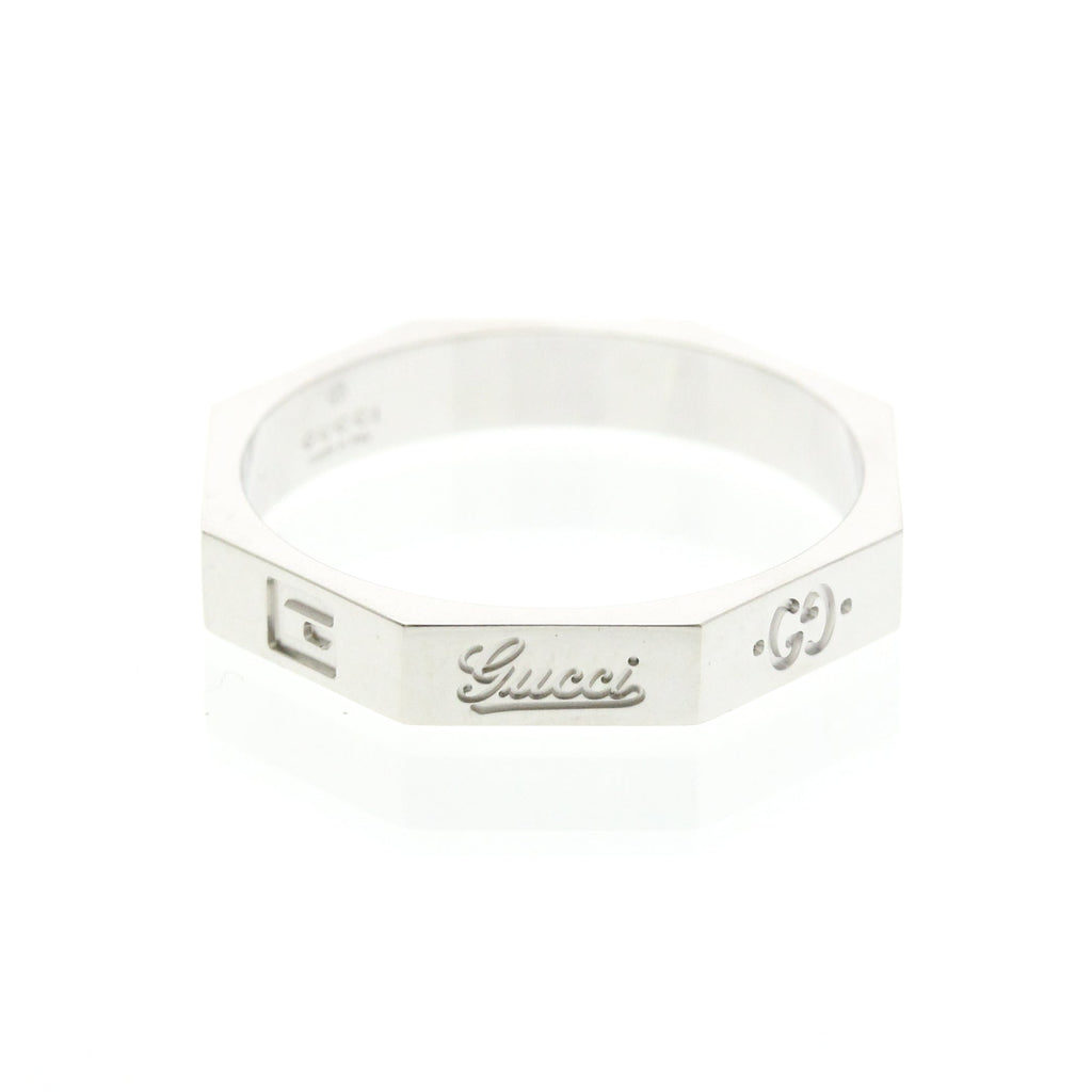 Gucci Octagonal Ring · 18K White Gold