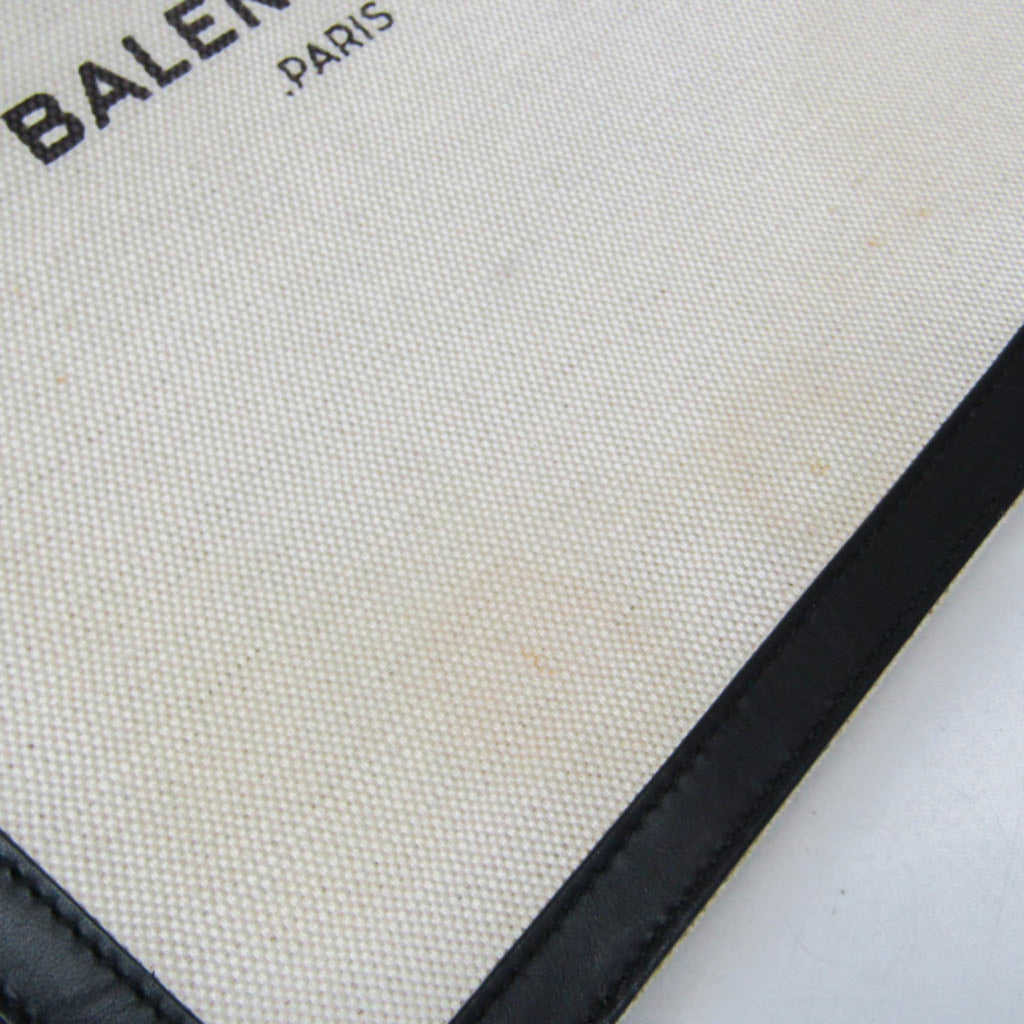 Balenciaga Navy Pochette · Canvas & Leather