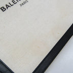Balenciaga Navy Pochette · Canvas & Leather