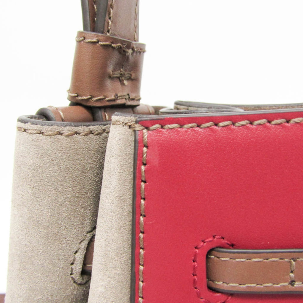 Furla Miastella Mini Bucket · Suede Bordeaux