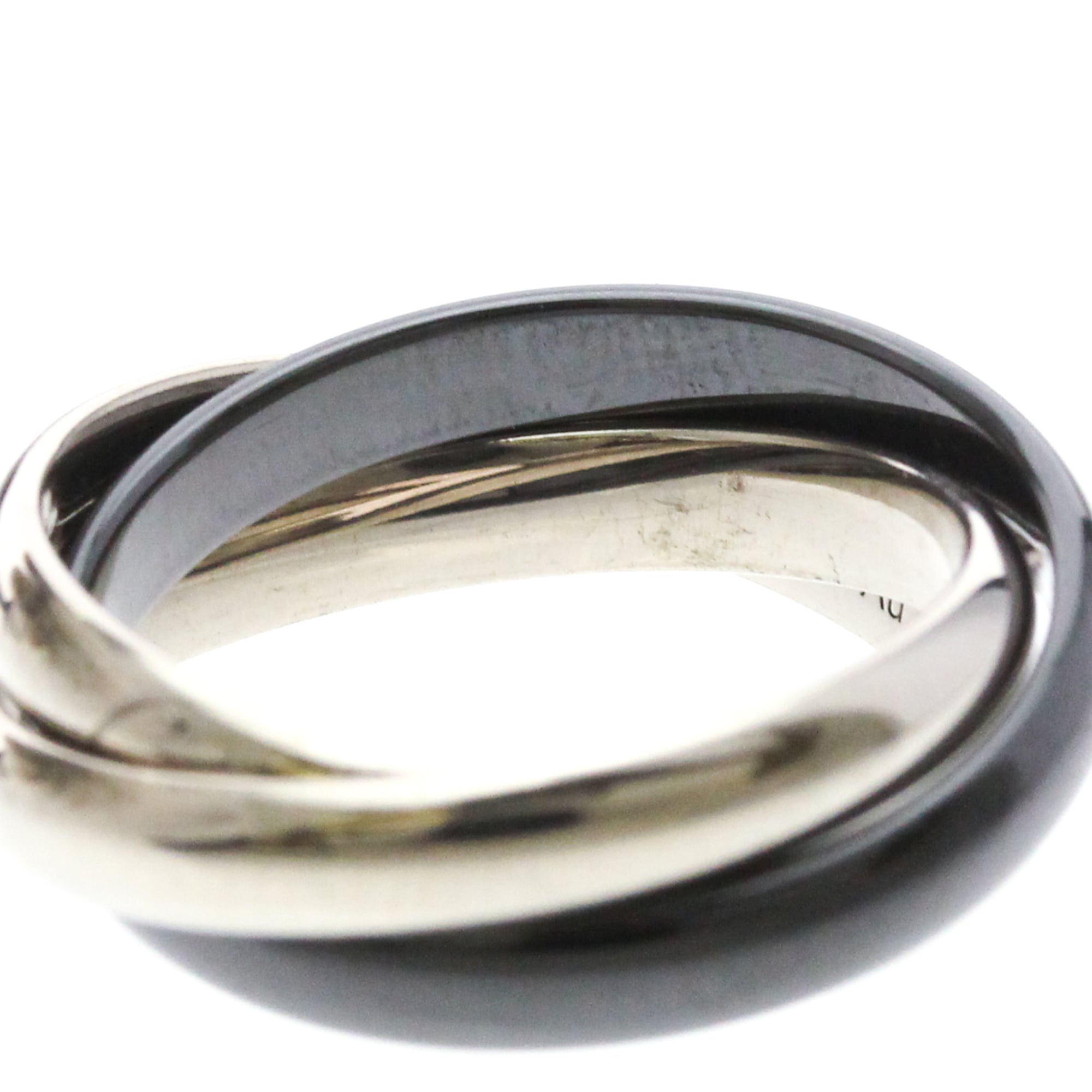 Cartier Trinity · 18K White Gold & Ceramic