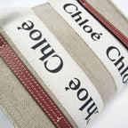 Chloé Woody Mini · Linen & Leather