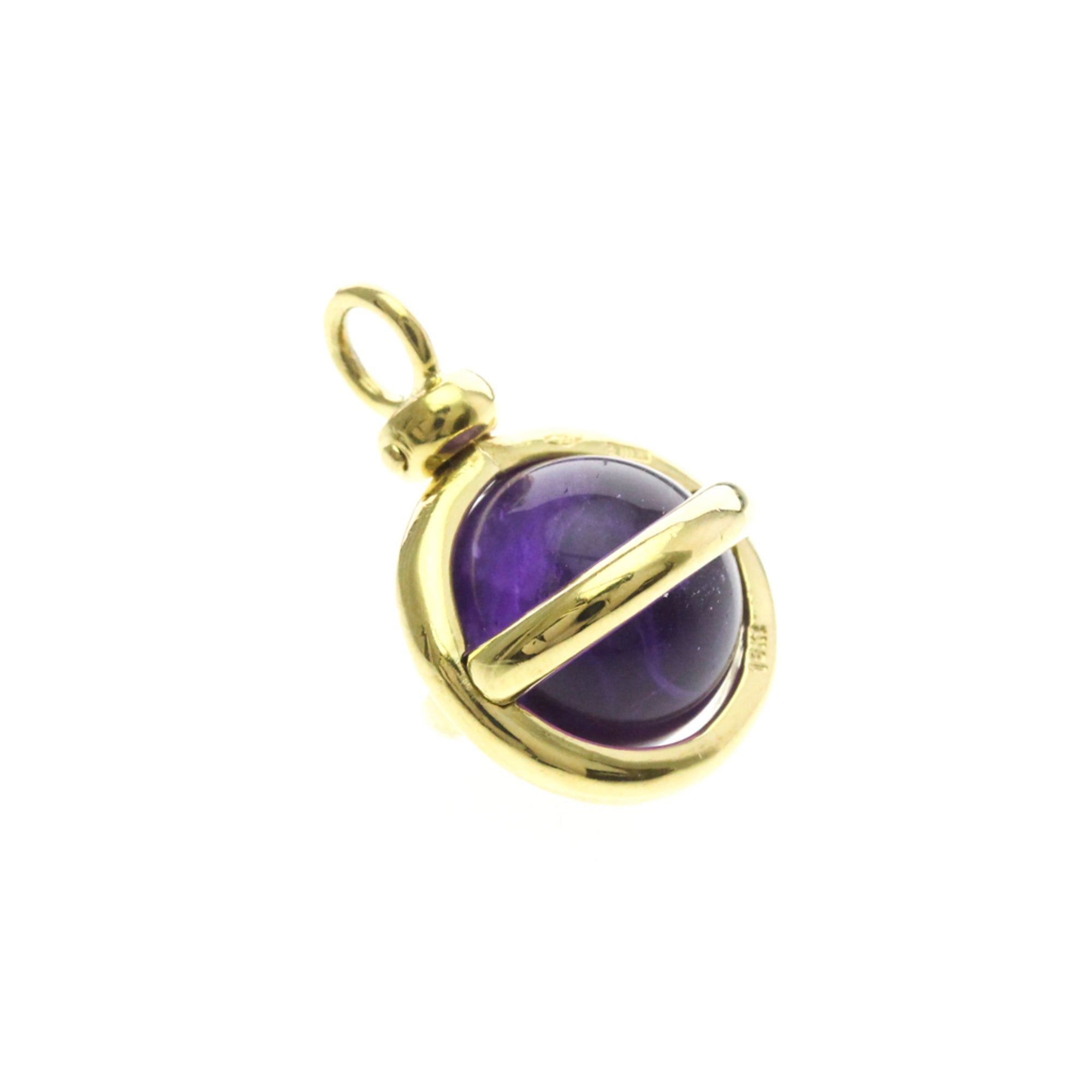 Pomellato Amethyst Charm · 18K Yellow Gold