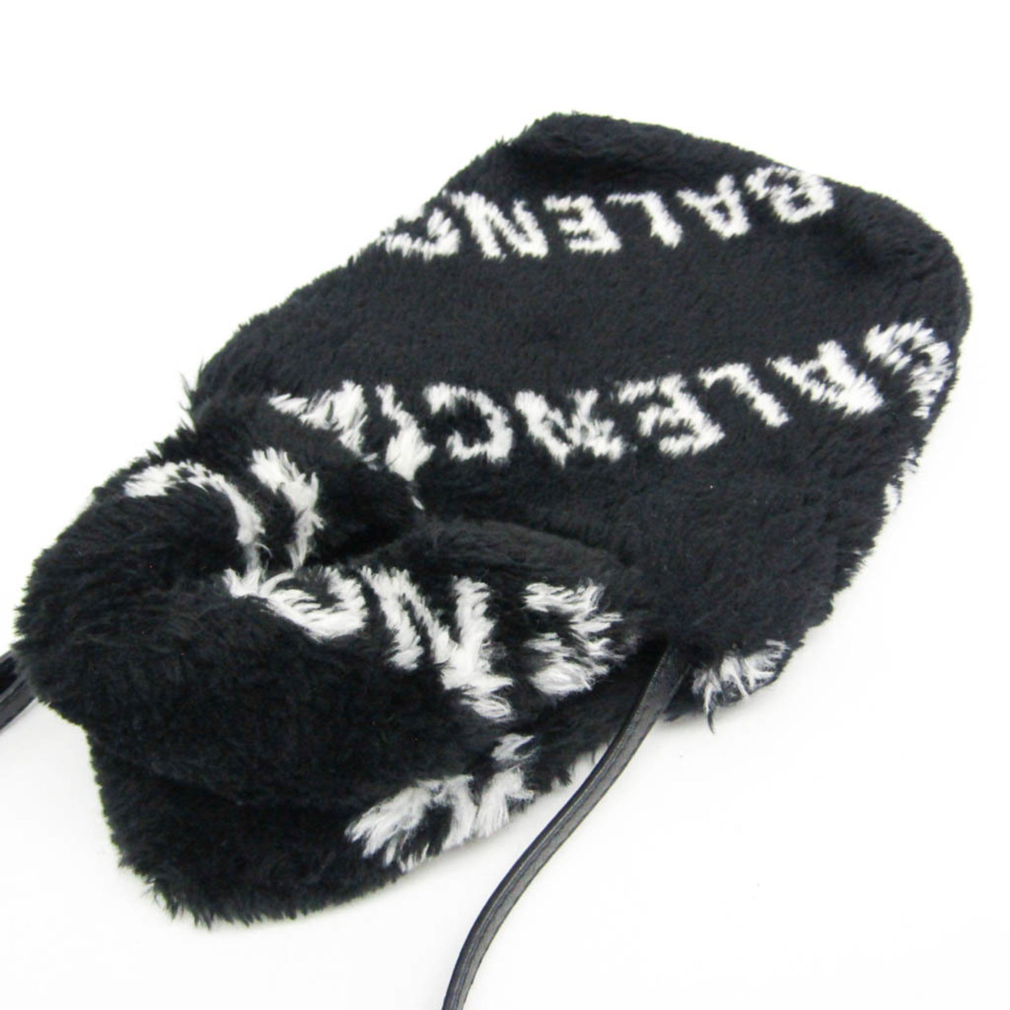 Balenciaga Everyday Phone Holder · Faux Fur