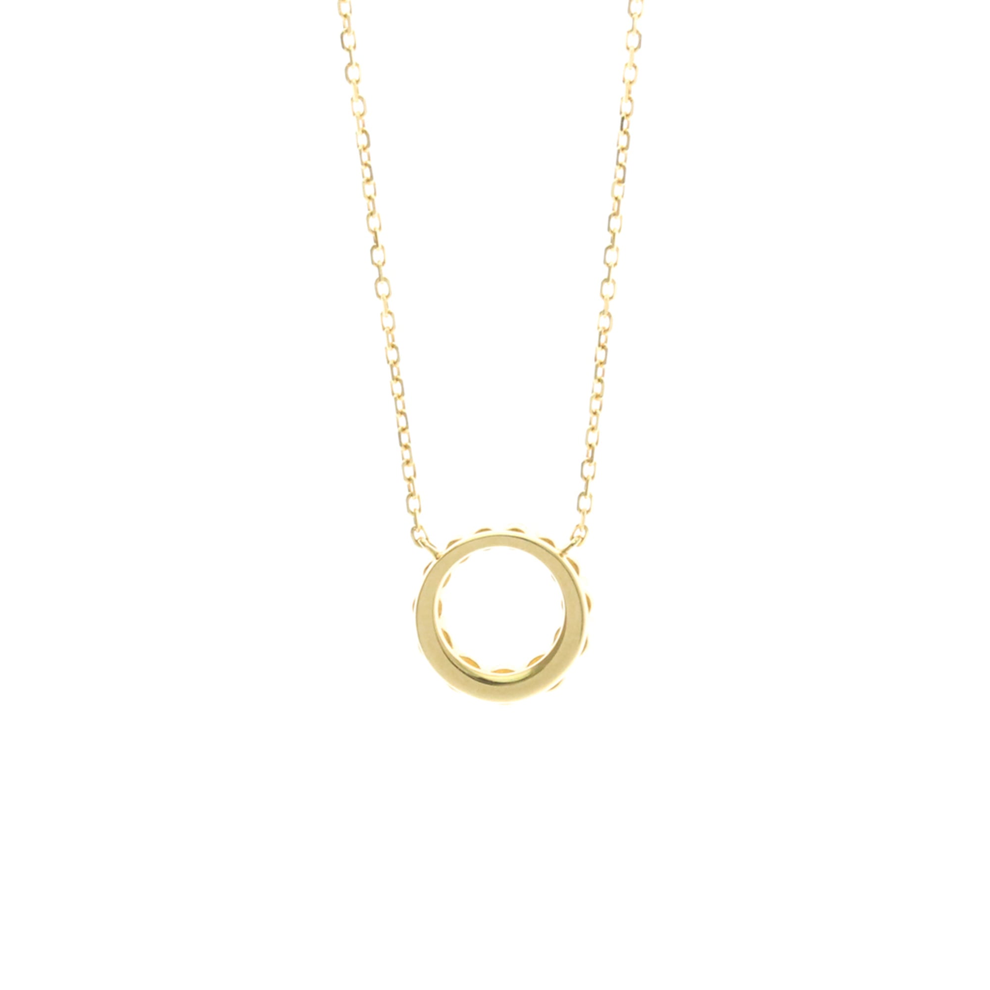 4°C Circle Diamond · 18K Yellow Gold