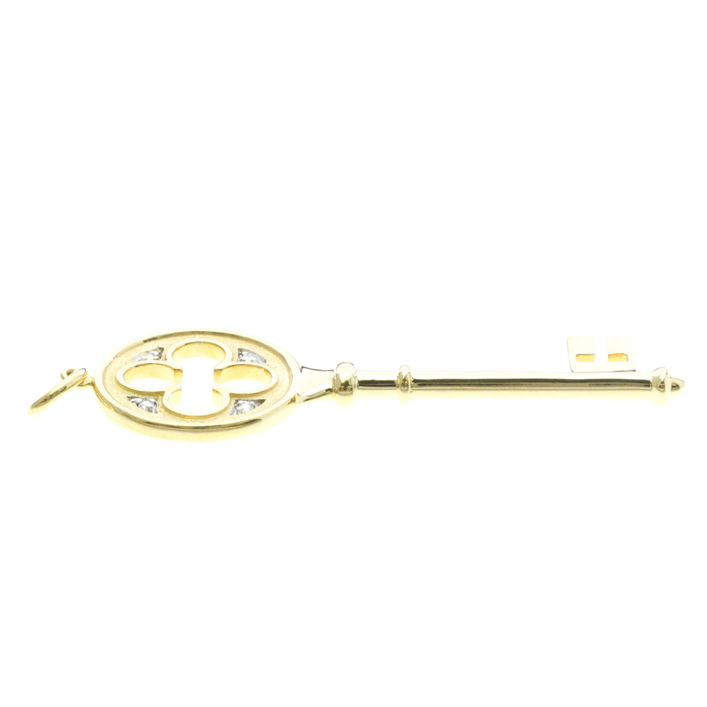 Tiffany Clover Key · 18K Yellow Gold · Diamond