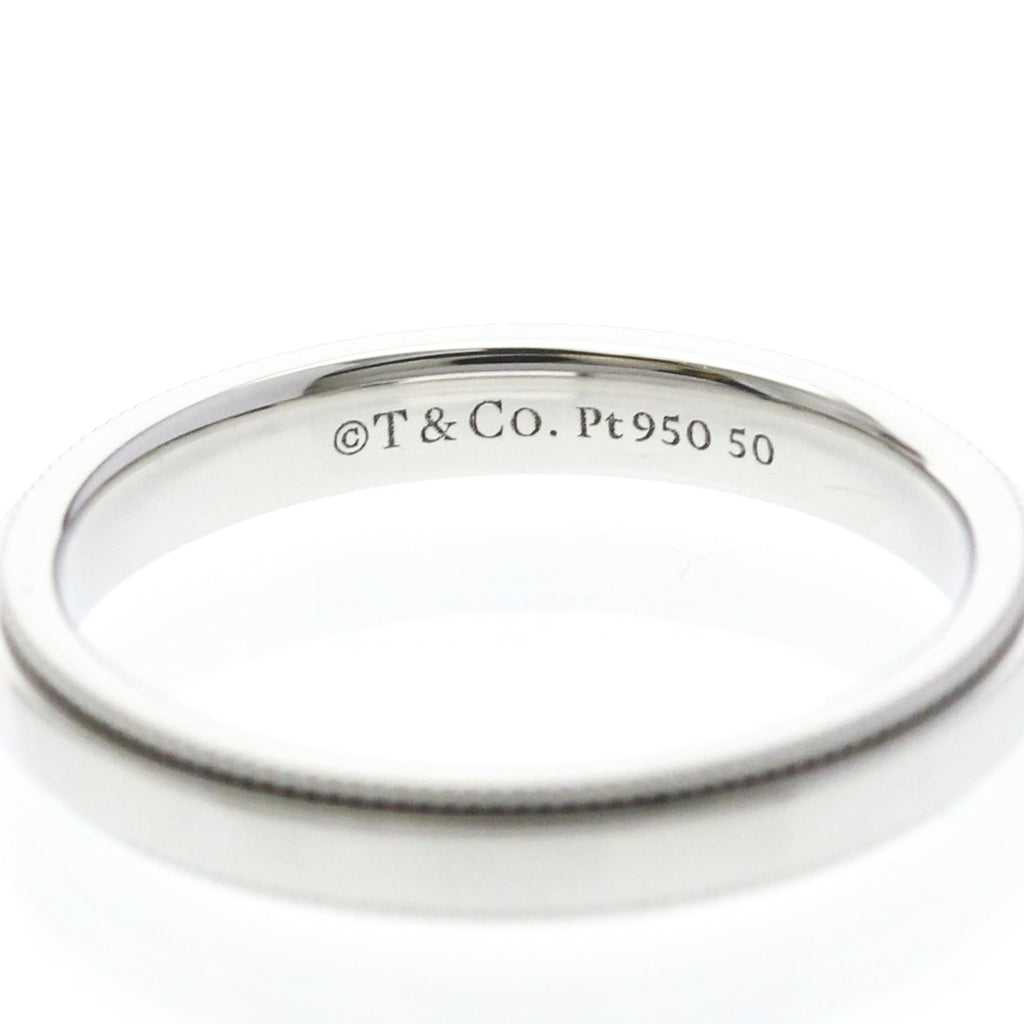 Tiffany Milgrain Band Ring · Platinum