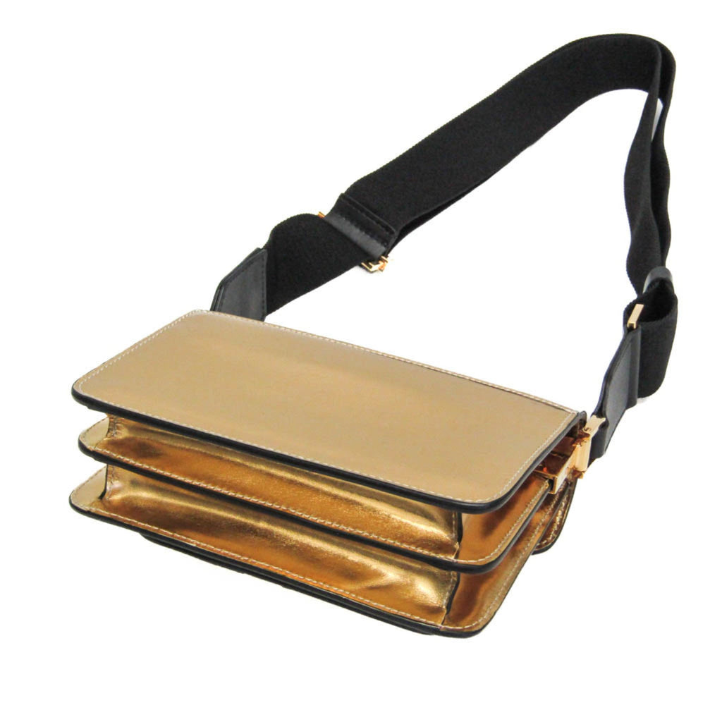 Marni Trunk Mini · Metallic Leather