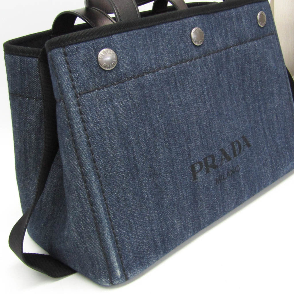 Prada Denim City Calf · Tote Bag