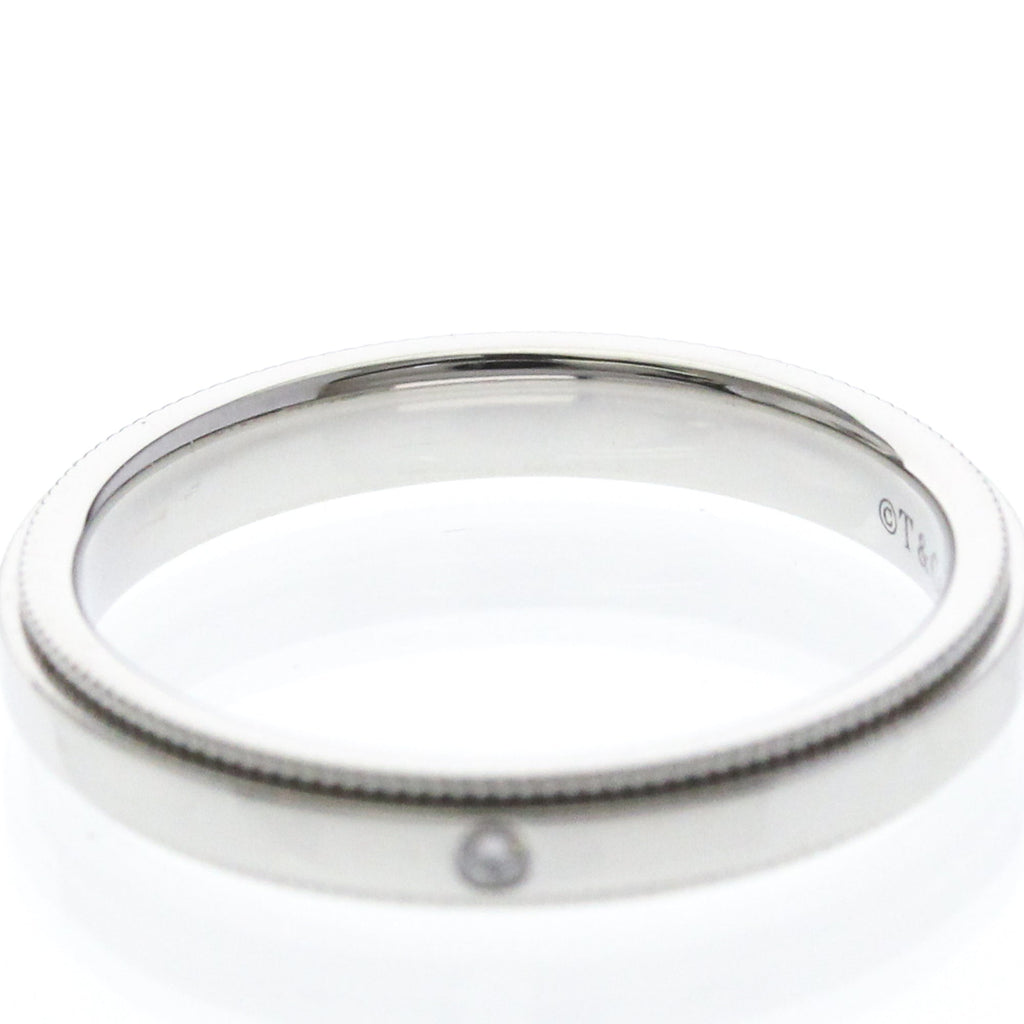 Tiffany Milgrain Band Ring · Platinum