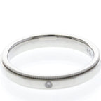 Tiffany Milgrain Band Ring · Platinum