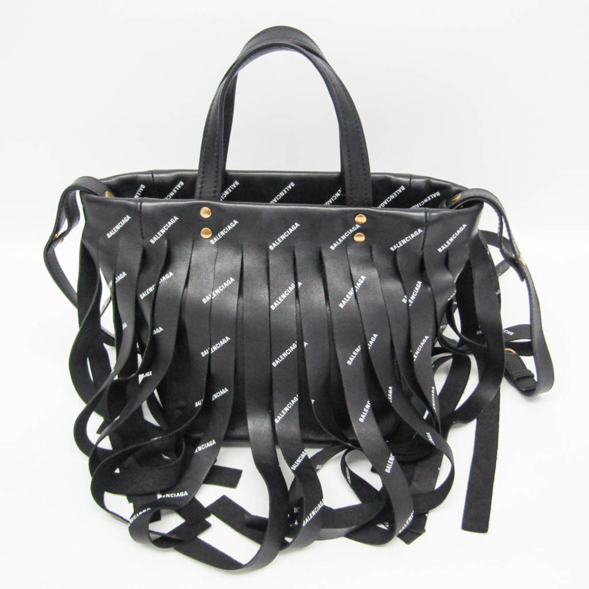 Balenciaga Laundry Cabas XS · Fringe · Leather