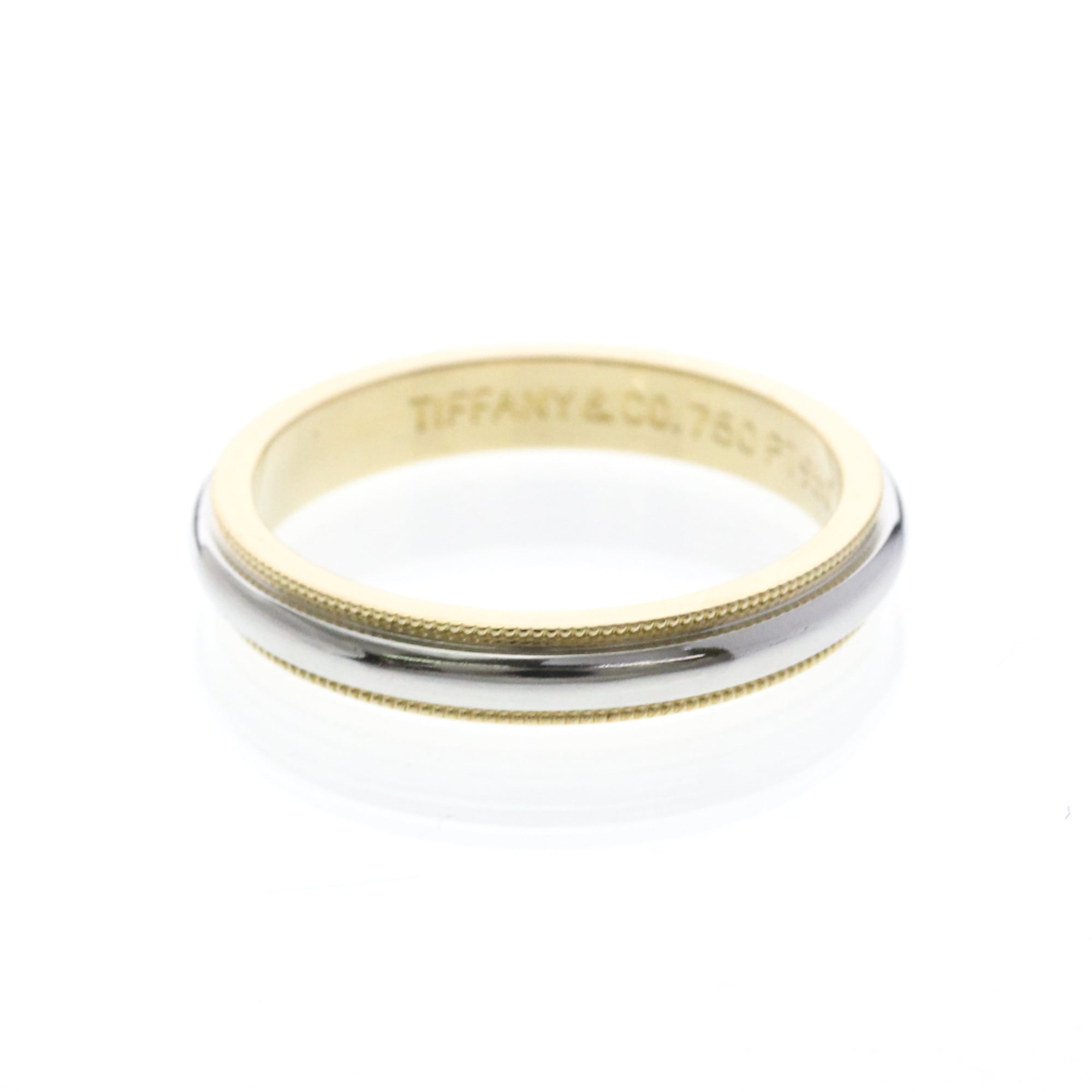 Tiffany Milgrain · Platinum & 18K Yellow Gold