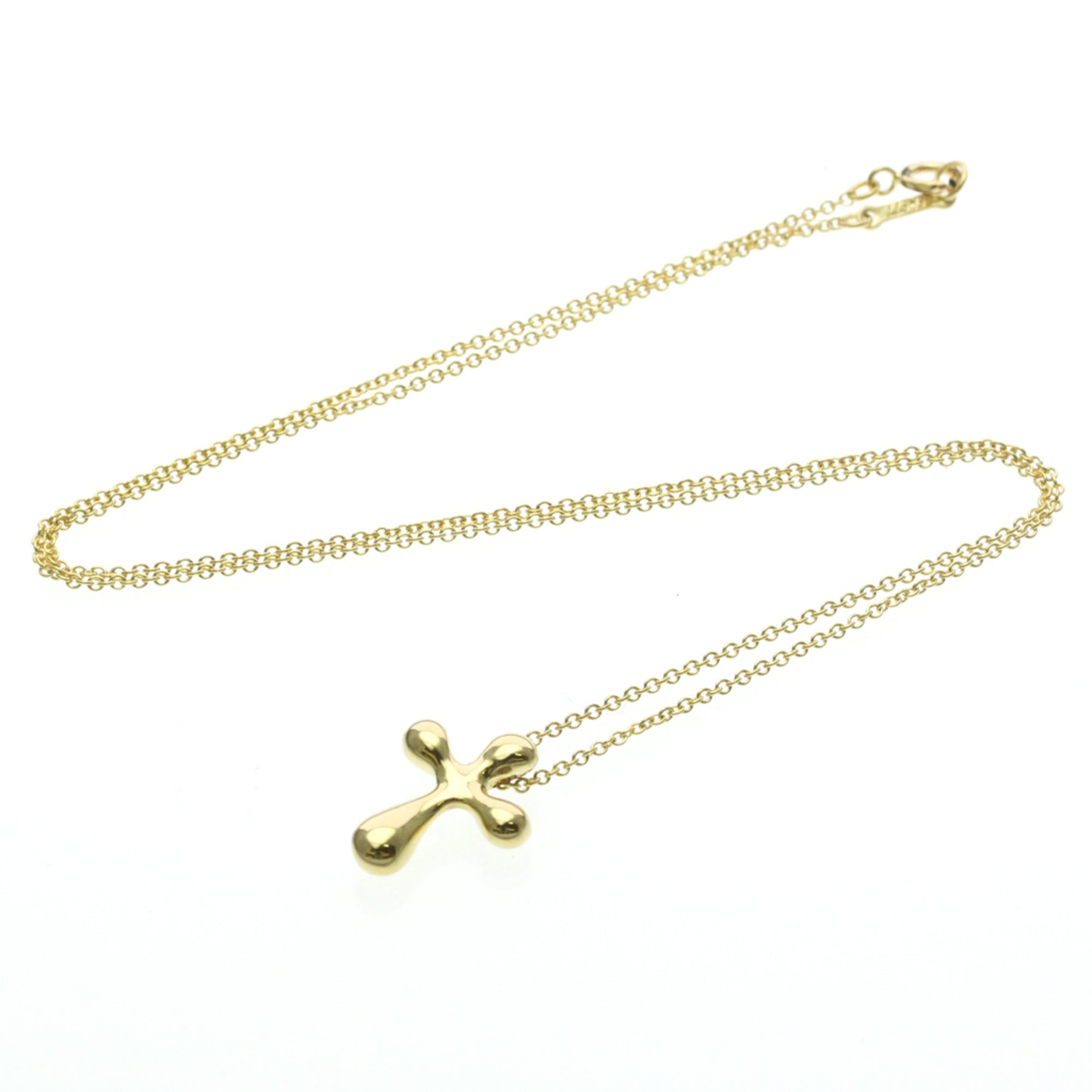 Tiffany Cross Pendant · 18K Yellow Gold