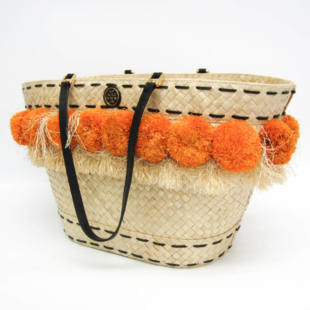 Tory Burch Pom Pom Beach Basket · Straw