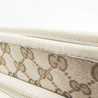 Gucci GG Canvas · Leather Shoulder Bag