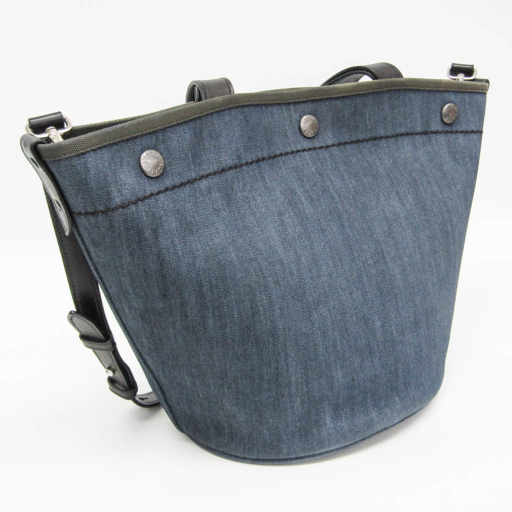 Prada Denim · Leather Tote