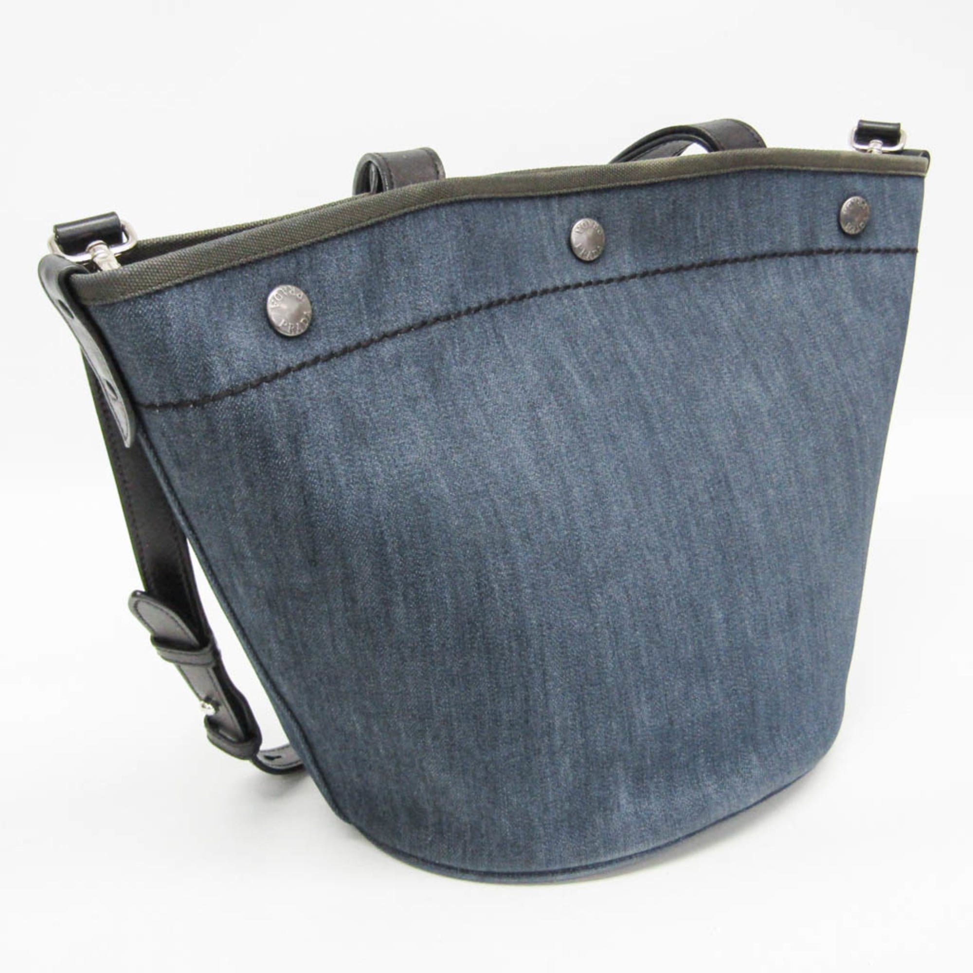 Prada Denim · Leather Tote
