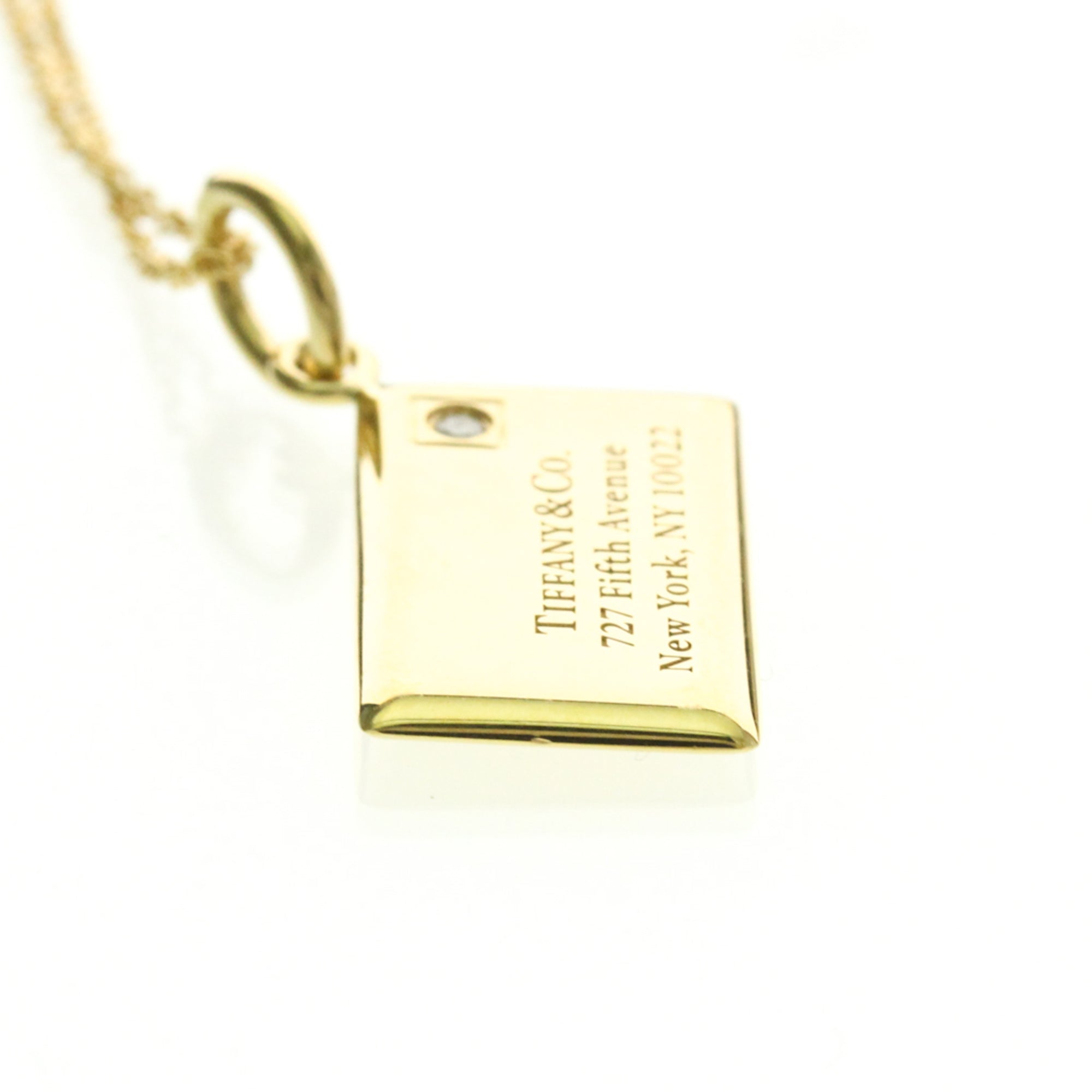 Tiffany Letter Envelope · Diamond · 18K Gold