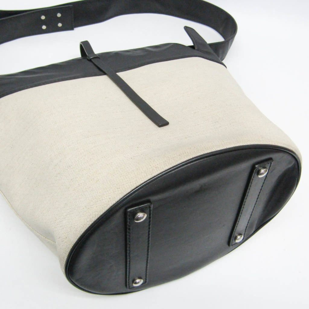 Burberry Large Bucket · Canvas & Leather