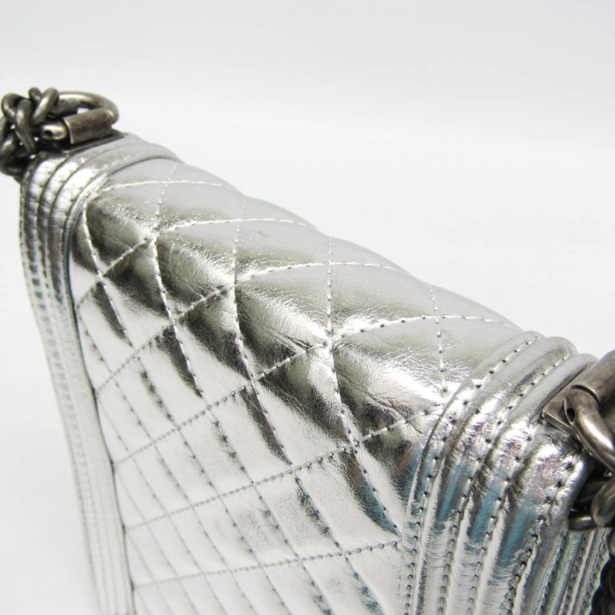 Chanel Boy · Metallic Calfskin