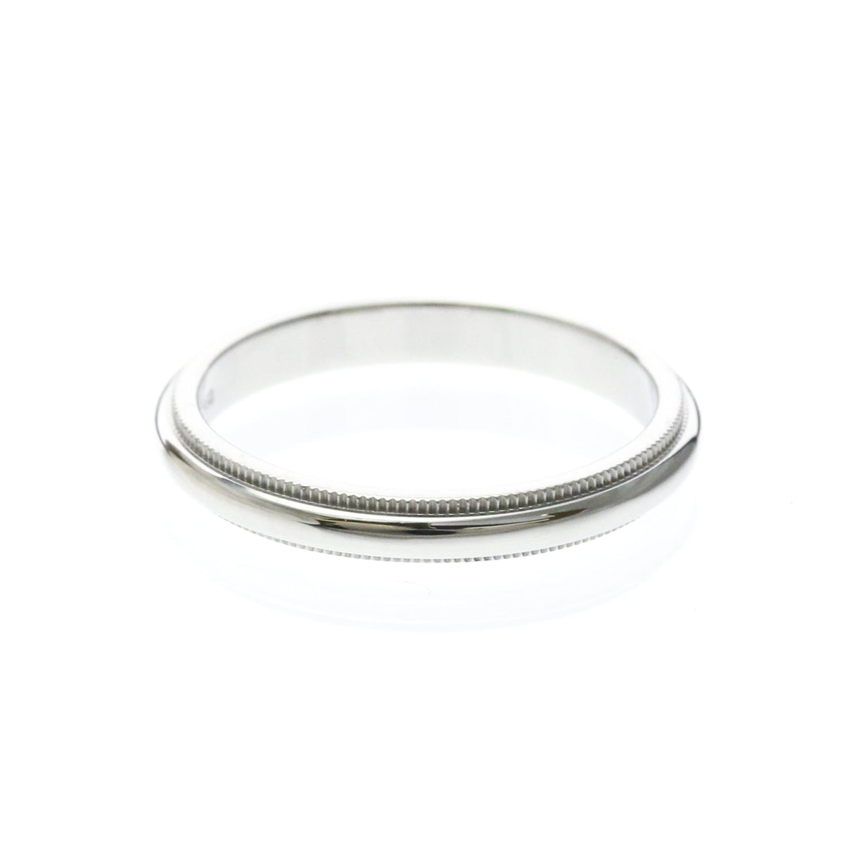 Tiffany Milgrain Band · Platinum