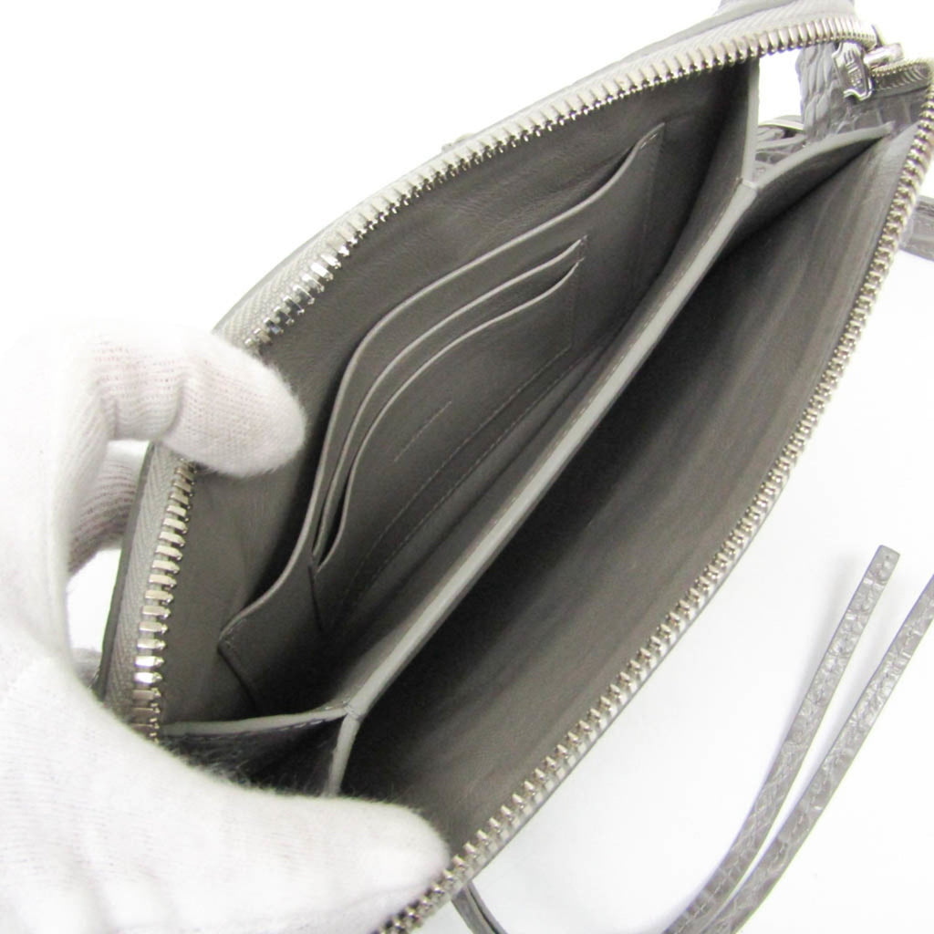 Balenciaga · Embossed Leather Shoulder Bag