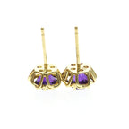 Tiffany Amethyst Studs · 18K Yellow Gold