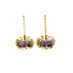 Tiffany Amethyst Studs · 18K Yellow Gold