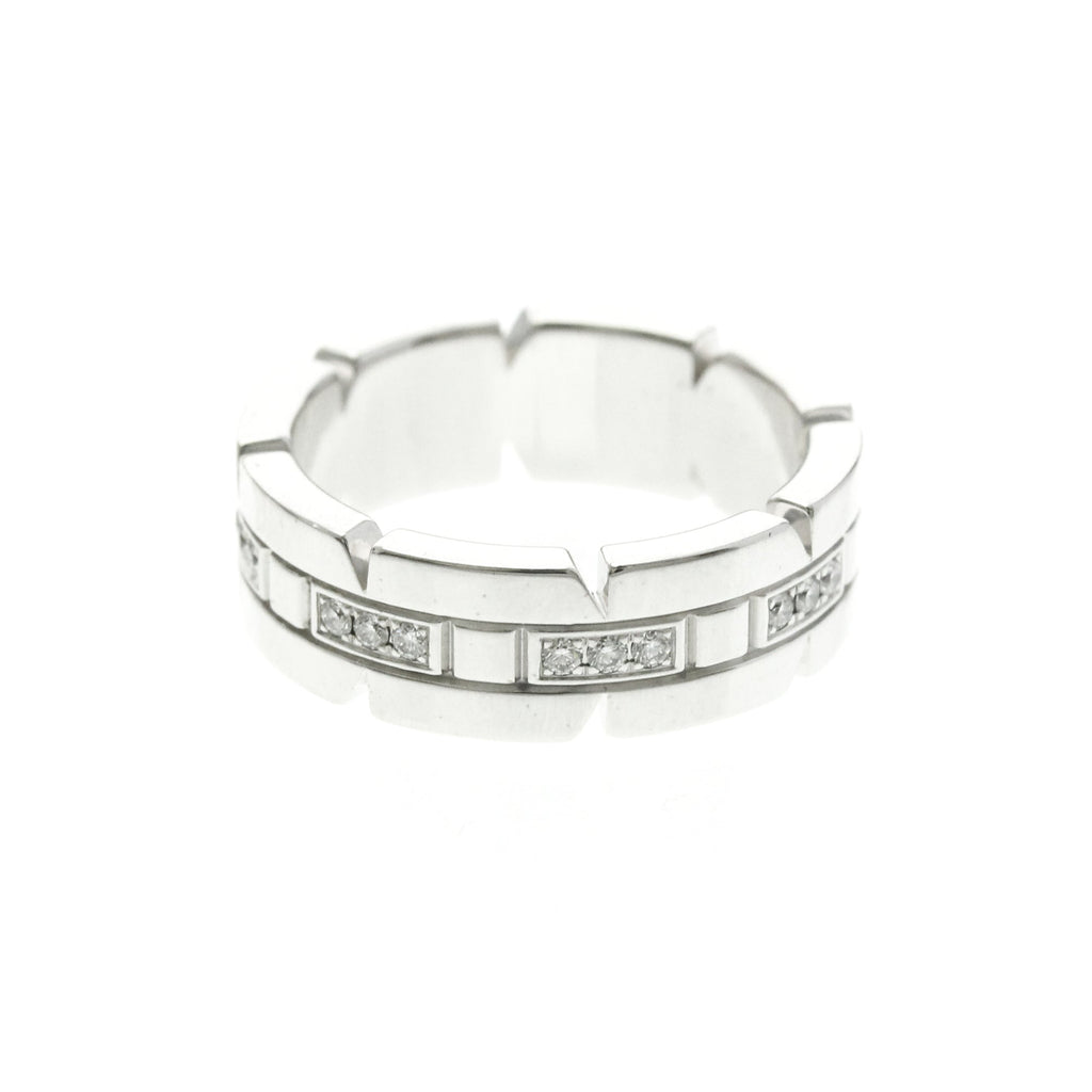 Cartier Tank Française · 18K White Gold · Diamond