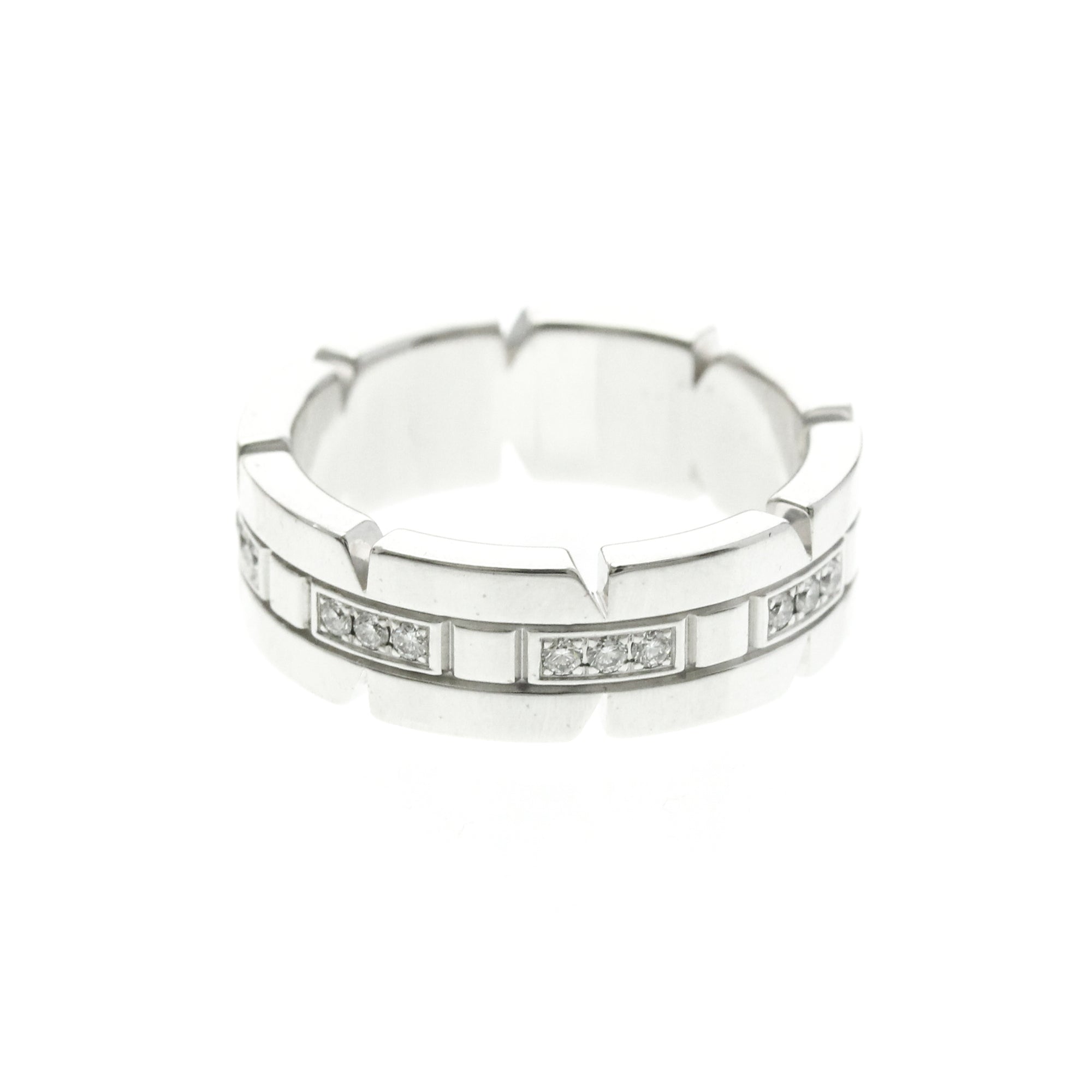 Cartier Tank Française · 18K White Gold · Diamond