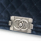 Chanel Boy · Velvet · Chain Shoulder Bag