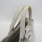 Prada Canapa · Denim · Flower Corsage