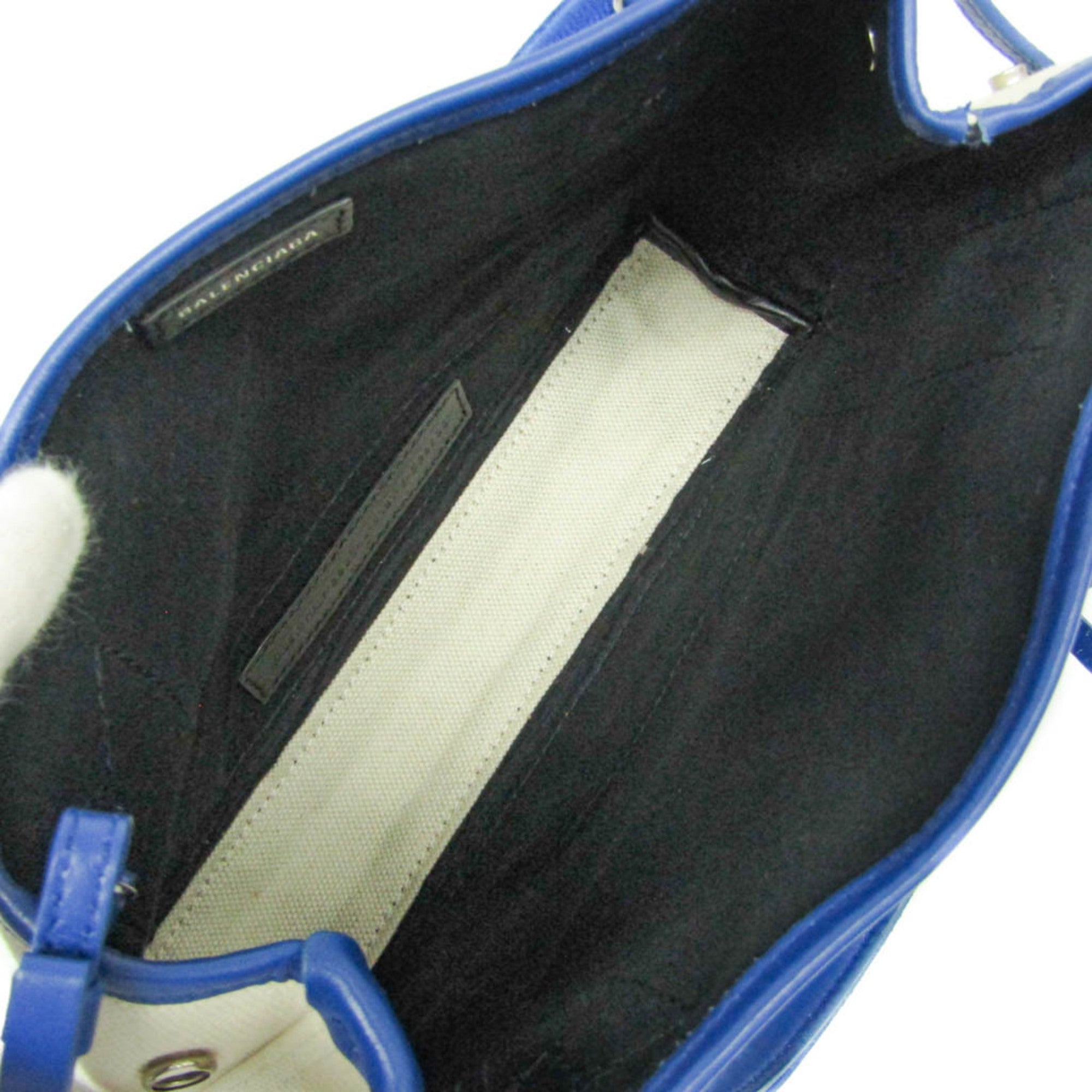 Balenciaga Navy Cabas XS · Canvas