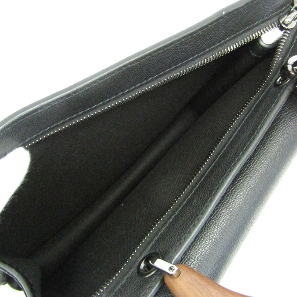 Max Mara Wooden Handle Flap Bag