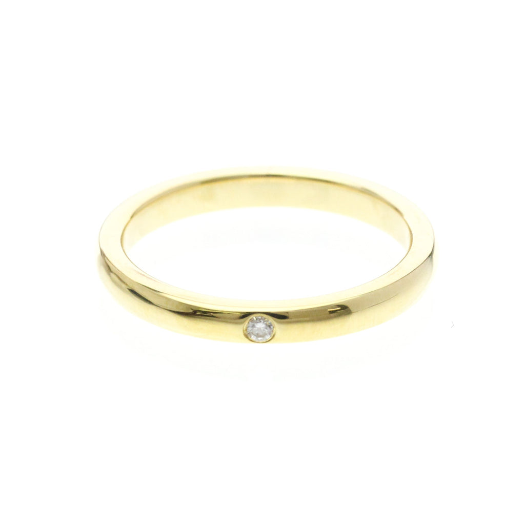 Tiffany Stacking Band · 18K Yellow Gold · Diamond