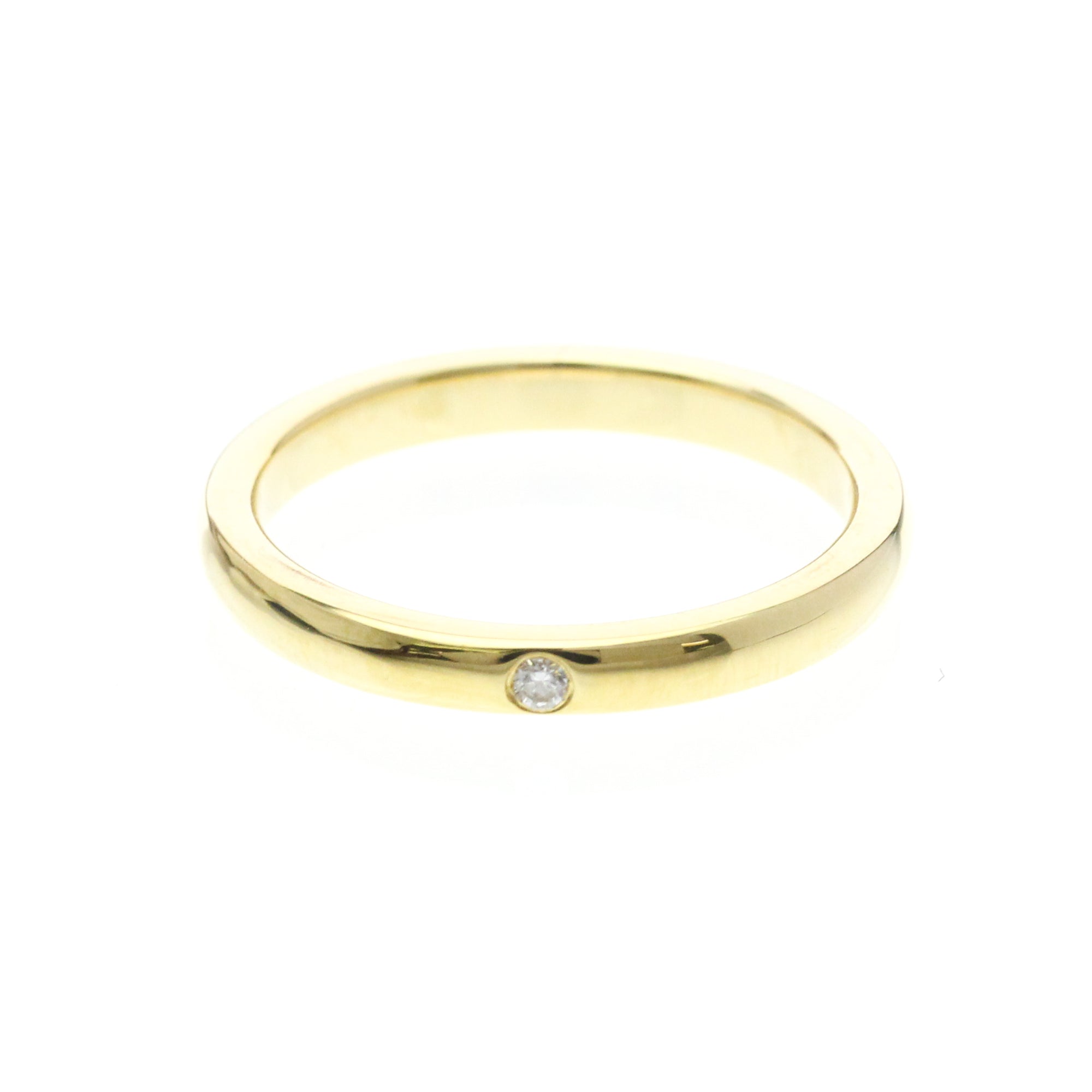 Tiffany Stacking Band · 18K Yellow Gold · Diamond