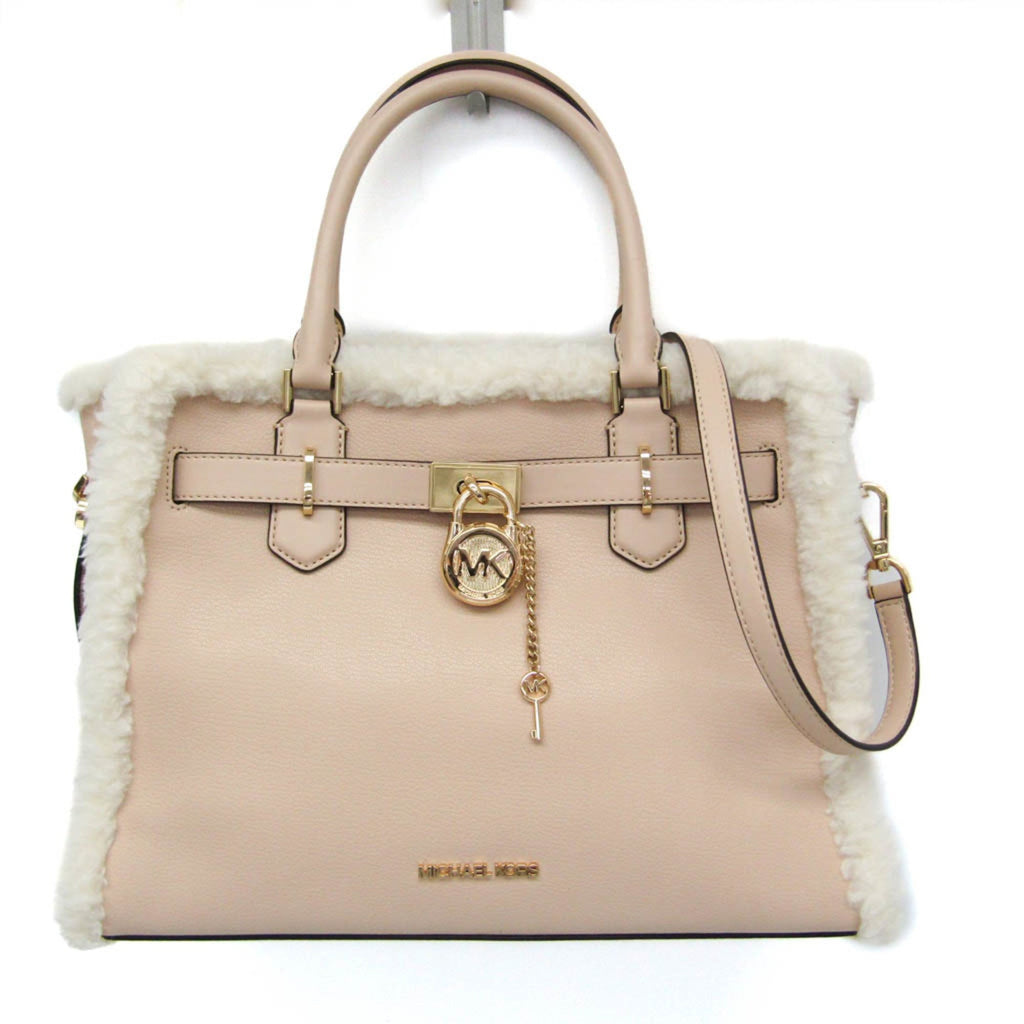 Michael Kors Hamilton · Leather & Fur Satchel